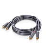 2RCA to 2RCA Phono Audio Cable 1 metre lead connect TV to HiFI Amplifier sound bar