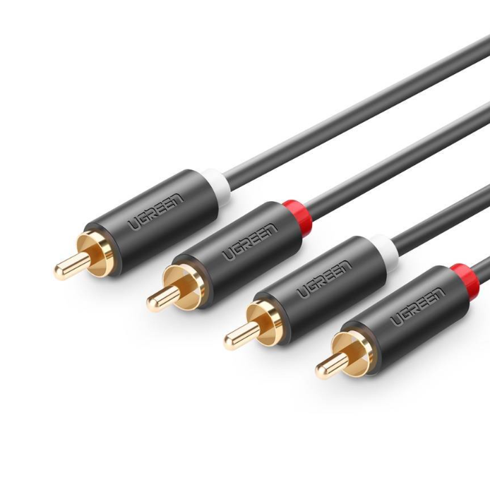 2RCA to 2RCA Phono Audio Cable 1 metre lead connect TV to HiFI Amplifier sound bar