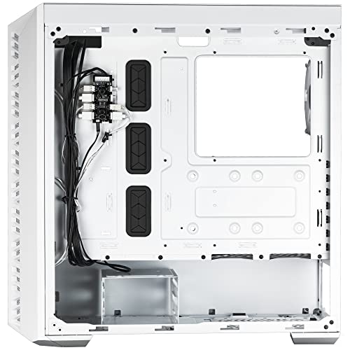 Cooler Master MasterBox 520 Mesh White PC Case – 3 ARGB Fans, USB-C, E-ATX Support, 360mm Radiator Ready, Tempered Glass Side Panel