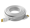 4K HDMI cable 0.5m. HDMI 2.0. Gold plated. Ethernet. HDMI M to M. Outer diameter 7.3 mm. 28 AWG. White. VISION Professional installation grade