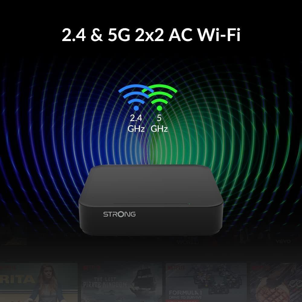 Strong Leap S3 UHD Google TV Box with Chromecast built-in. Android TV OS