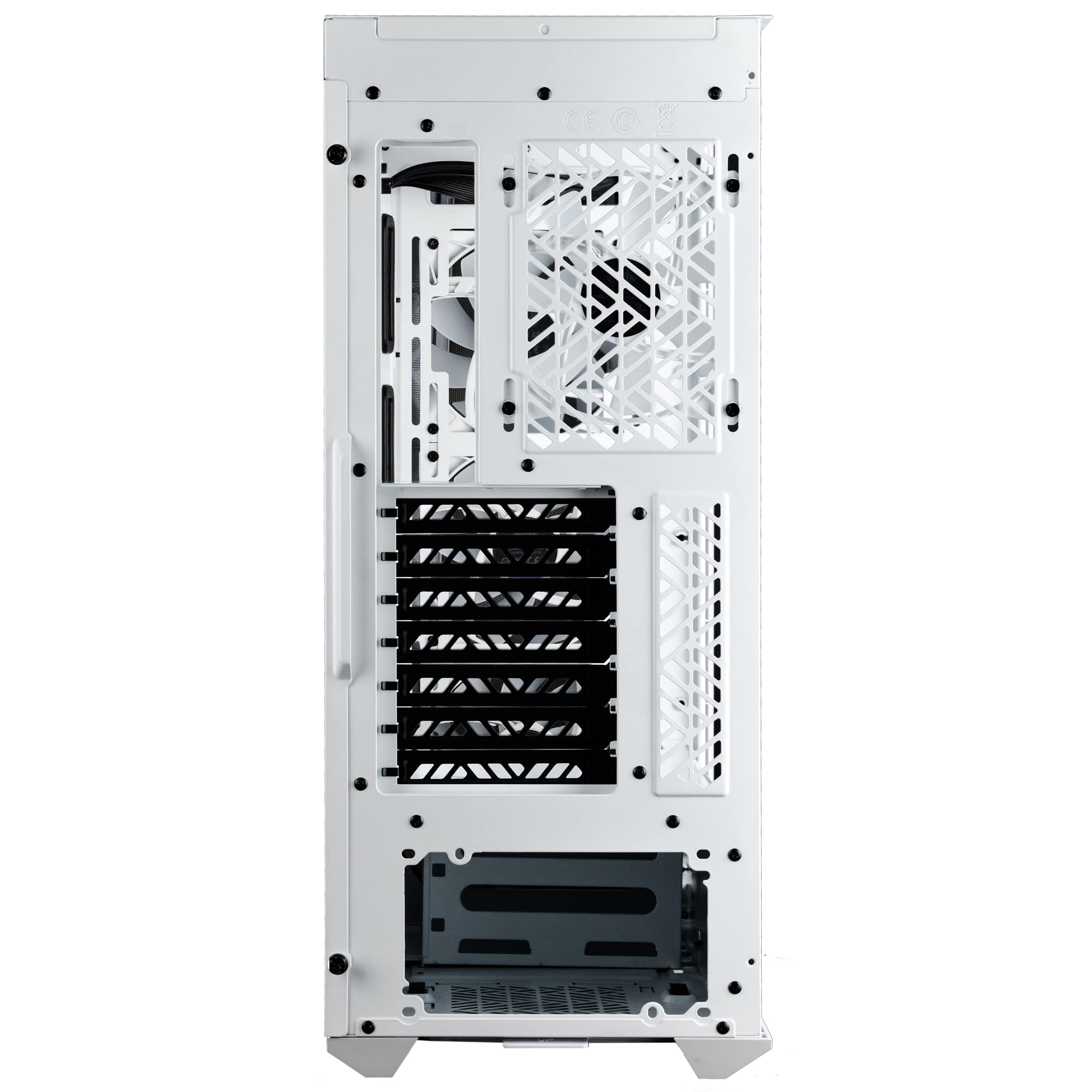 Cooler Master MasterBox 520 Mesh White PC Case – 3 ARGB Fans, USB-C, E-ATX Support, 360mm Radiator Ready, Tempered Glass Side Panel