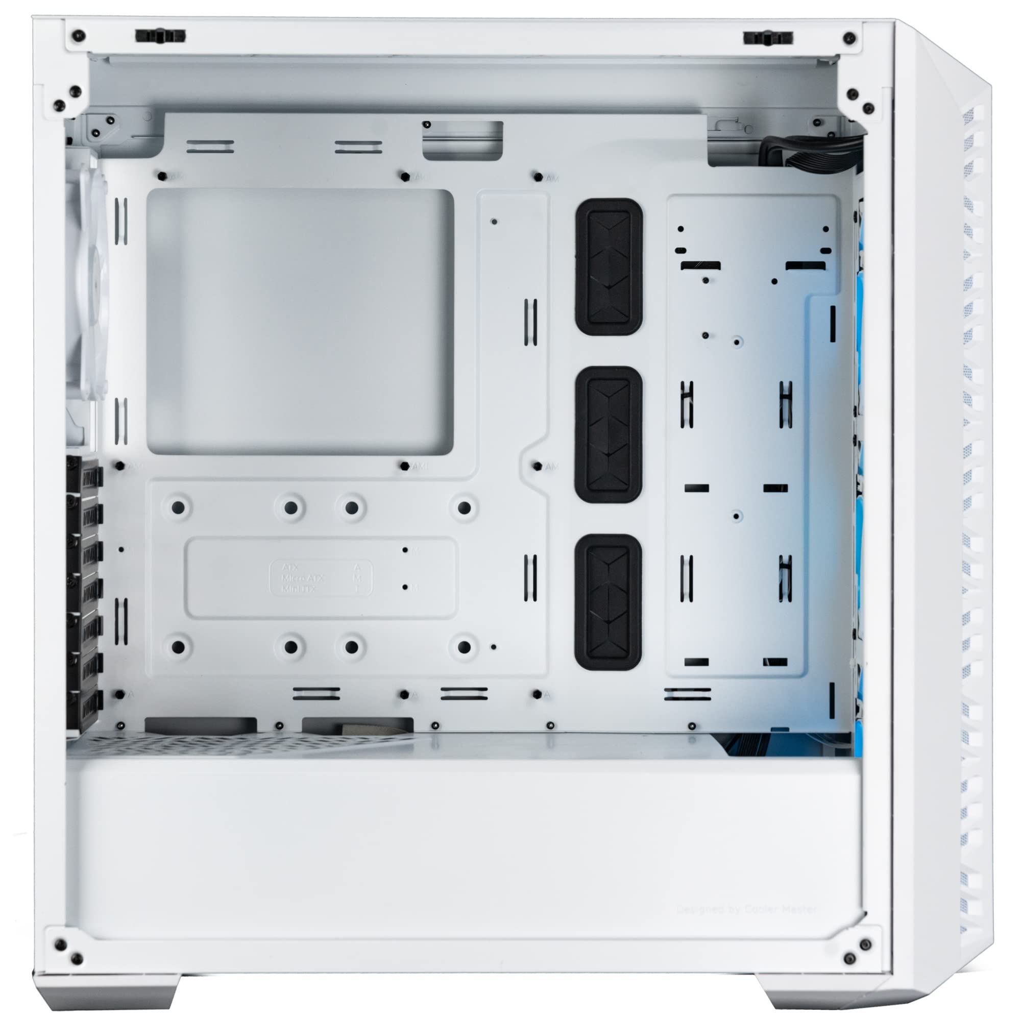 Cooler Master MasterBox 520 Mesh White PC Case – 3 ARGB Fans, USB-C, E-ATX Support, 360mm Radiator Ready, Tempered Glass Side Panel