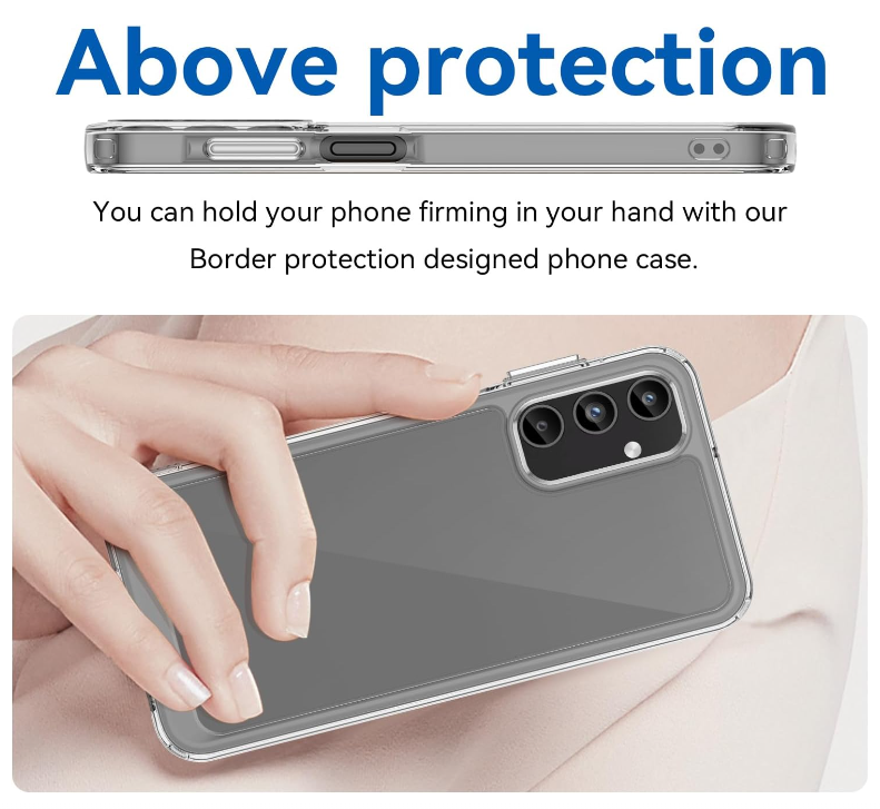 A35 / A55 5G Samsung phone case clear hard anti drop anti slip shockproof rugged