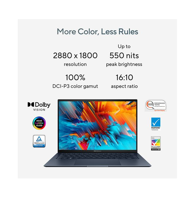 ASUS ZenBook S 13, Core Ultra i7, 16 GB RAM, 1 TB SSD, 13.3", Win 11 Home, Intel Iris Xe Graphics