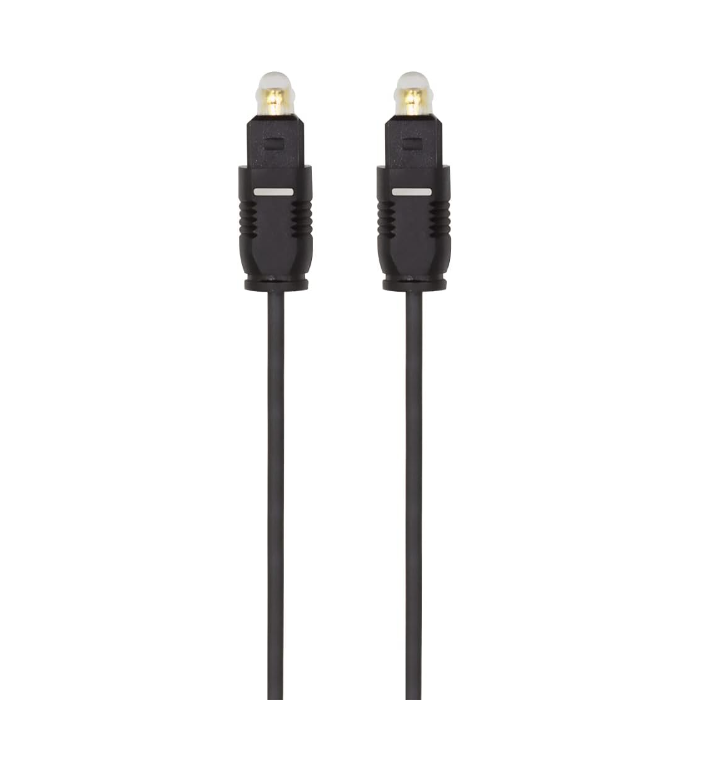 Digital optical audio fiber cable 1,5 m Toslink SPDIF, black