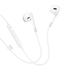 Earphones headset for iPhone and Android white with Volume Buttons and Microphone with 3.5mm. M109