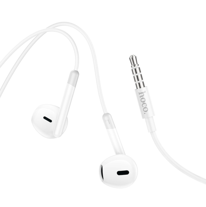 Earphones headset for iPhone and Android white with Volume Buttons and Microphone with 3.5mm. M109