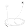 Earphones headset for iPhone and Android white with Volume Buttons and Microphone with 3.5mm. M109