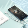 Earphones headset for iPhone and Android white with Volume Buttons and Microphone with 3.5mm. M109