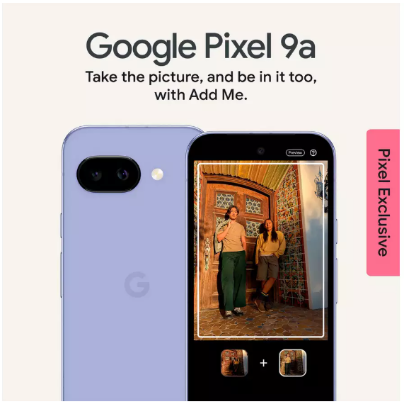 Google Pixel 9a. 5G. 128GB. 8GB, 6.3". OLED. Sim-Free. Dual-SIM. Gemini AI. Iris