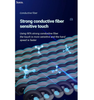 HOCO GM4 Phantom Fiber Finger Cots: Ultra-Light, Precise Gaming - Silver Fiber, 15-Needle Weaving, 0.4mm Thickness, 0.8g/pair.