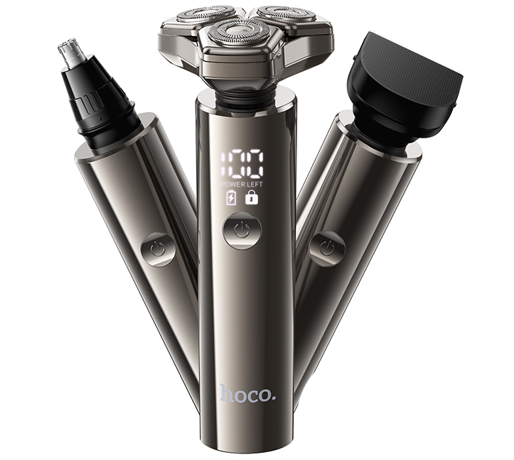 HOCO HP36 3-in-1 Electric Grooming Trimmer & Shaver Set – Wet & Dry, Waterproof, 90min Battery