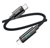 Hoco 1.2M 27W USB-C to iPhone 5 to 14 braided cable. Fast charge/data cable, iPad 2020-202. U125