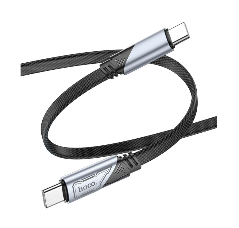 Hoco 1.2M 60W 3A USB-C to USB-C cable. Fast charge/data for iPhone 15 / 16, iPad 2020 or later, Samsung & android phones with USB C port. U119.