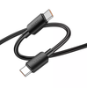 Hoco 1M 100w USB-C to USB-C cable. Fast charge and data transfer. For iPhone 15 / 16 & iPad(2020 or later). Android. X96. Black