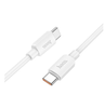 Hoco 1M 100w USB-C to USB-C cable. Fast charge and data transfer. For iPhone 15 / 16 & iPad(2020 or later). Android. X96. White