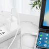 Hoco 1M 100w USB-C to USB-C cable. Fast charge and data transfer. For iPhone 15 / 16 & iPad(2020 or later). Android. X96. White