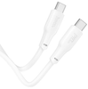 Hoco 1M 240w 5A USB-C to USB-C cable. Fast charge and data transfer. For Android, iPhone 15 / 16 & iPad(2020 or later). X93 White