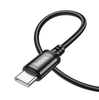 Hoco 2M 60w USB-C to USB-C braided cable. Fast charge and data transfer. For Android, iPhone 15 & iPad(2020 or later). X89 Black