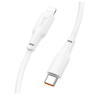 Hoco 2M 20w USB-C to iPhone cable. Fast charge and data transfer. For iPhone 15 / 16 & iPad(2020 or later). X93 White