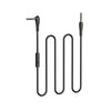 Hoco 3.5mm elbow Aux Audio cable 1m. Builtin Microphone. Call answer, play, pause, skip button. Phone, Headphones, PC, Car, Speaker, Amp. Black. UPA15