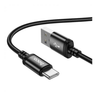 Hoco 3 metre 3a USB-A to USB-C, for Android and USB-C Devices. Braided cable. Fast charge/data cable. X91 Black