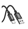 Hoco 3 metre 3a USB-A to USB-C, for Android and USB-C Devices. Braided cable. Fast charge/data cable. X91 Black