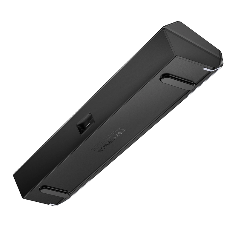 Hoco BS66 Mini Bluetooth Sound Bar Speaker, 5W, USB/TF/FM/AUX, Portable Desktop Audio – Black