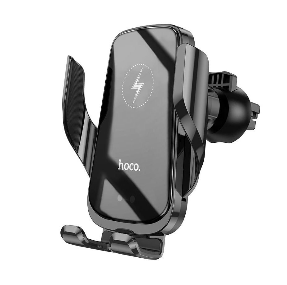 Hoco CA202 Enlightener Wireless Car Charger Phone Holder 15W Fast Charging for 4.5–7 Inch Smartphones