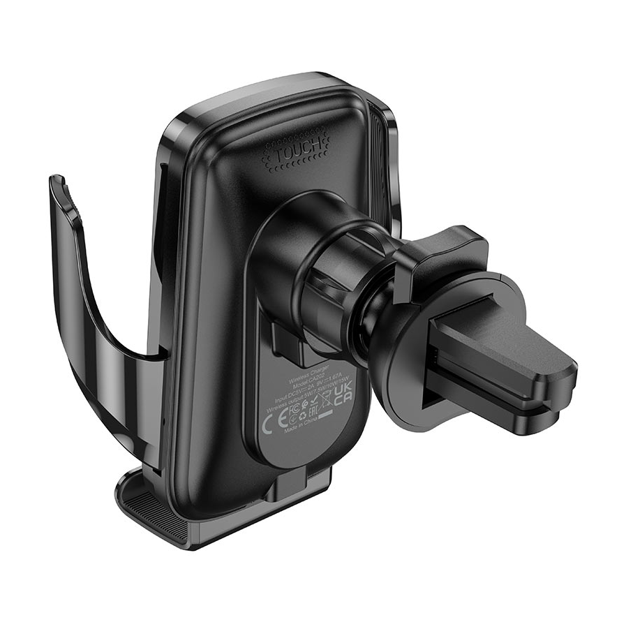 Hoco CA202 Enlightener Wireless Car Charger Phone Holder 15W Fast Charging for 4.5–7 Inch Smartphones
