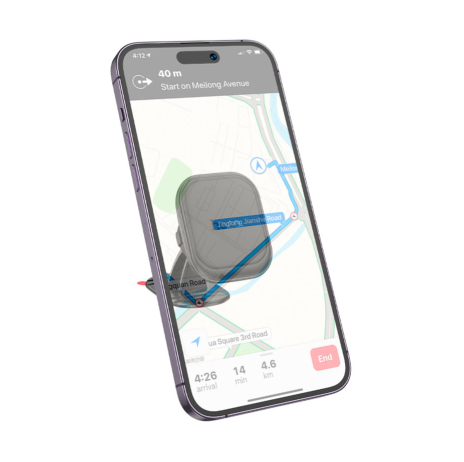 Hoco Car Phone Holder. Magnetic Dashboard for In-Car. Black H30