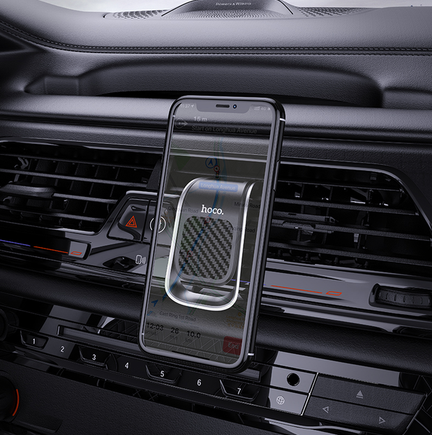 Hoco Car Phone Holder Air Outlet vent In-Car Magnetic Silver CA74