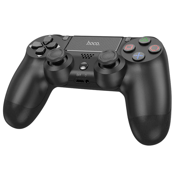 Hoco DGM01 Cool Play Multi-Function Wireless PS4 Controller – Black, Bluetooth, Dual Vibration, Touchpad, 600mAh Battery
