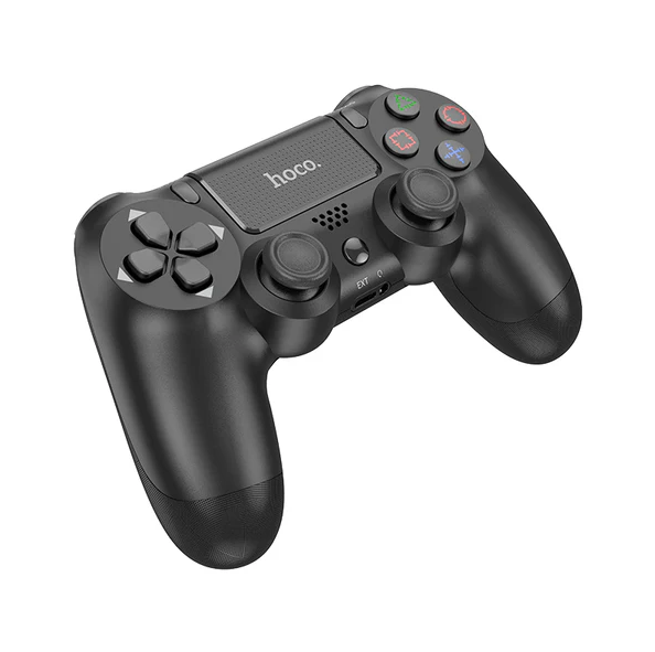 Hoco DGM01 Cool Play Multi-Function Wireless PS4 Controller – Black, Bluetooth, Dual Vibration, Touchpad, 600mAh Battery