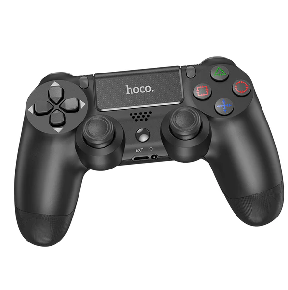 Hoco DGM01 Cool Play Multi-Function Wireless PS4 Controller – Black, Bluetooth, Dual Vibration, Touchpad, 600mAh Battery