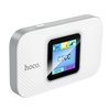 Hoco DQ12 Portable 4G WiFi Hotspot with Display White, 2100mAh, Supports 6 Users, LTE 150Mbps