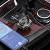 Hoco E76 Car Wireless Bluetooth FM Transmitter. Mic for Calls. USB Audio Playback Supports 32GB. USB-A  QC3.0 18W & USB-C PD 30W. DC 12-24V Charging.