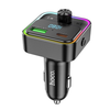 Hoco E81 Bluetooth FM transmitter. Handsfree calling, Dual USB fast car charger. USB C PD 30W & USB-A 18W QC3