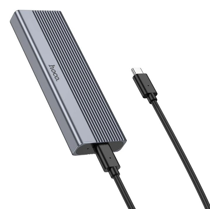 Hoco HB47A NVMe M.2 SSD Enclosure. USB3.2. 10Gbps. Max Capacity 4TB.