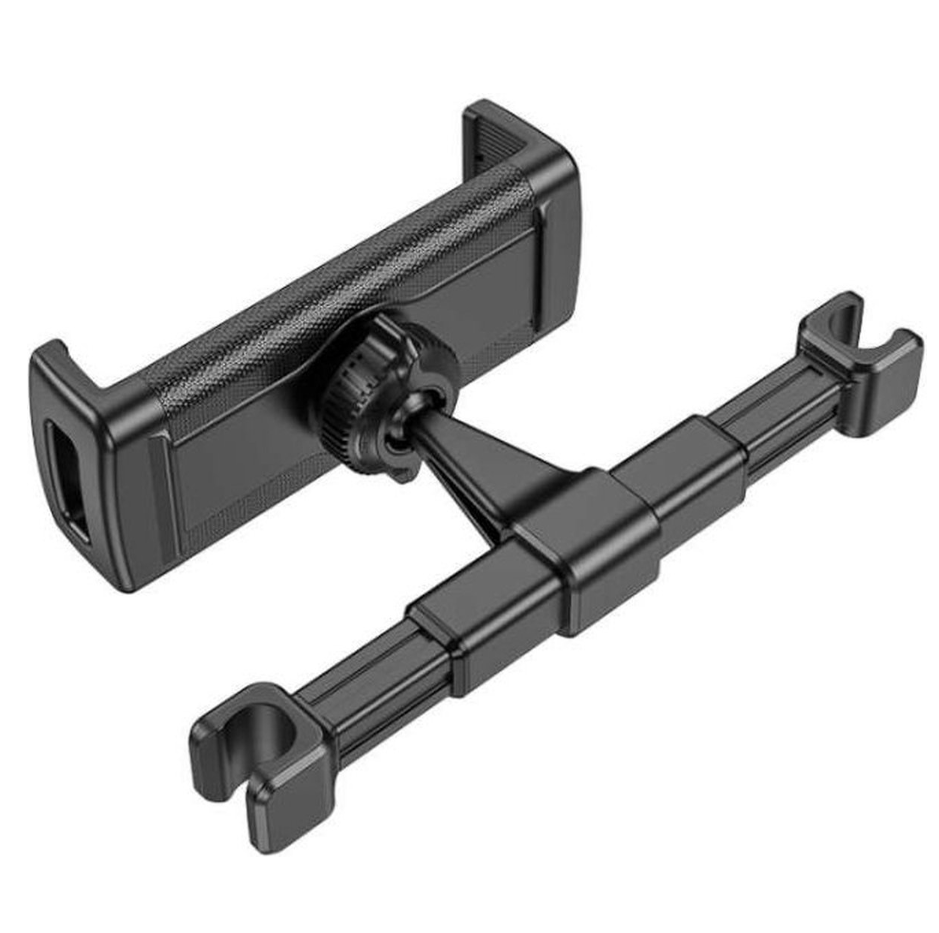 Hoco Headrest Car Holder: 360° Rotation, for Phones, Tablets, iPad. sized 4.7-12.9 inches. Shockproof. Easy Install for In-Car Entertainment. CA121
