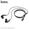 Earphones Pro for iPhone. Wired, In-ear, Mic, Volume and Call answer buttons. Compatible with iPhone 7 to 14. Plug and Play. Hoco M111 Pro. Black.