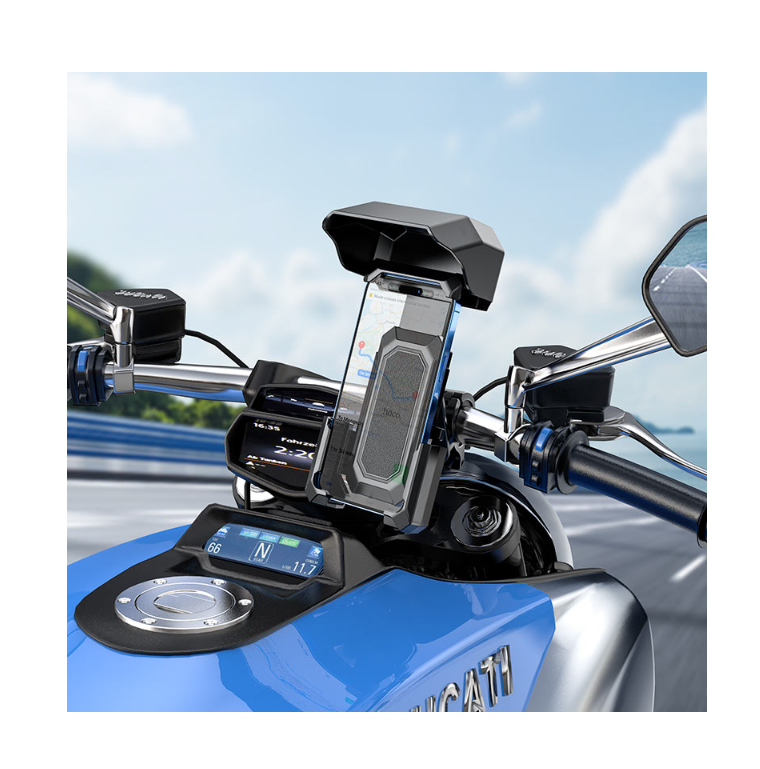 Hoco Smartphone Bike/Motorbike handlebar Mount Holder  4.7 – 7 inches phones H31. Black
