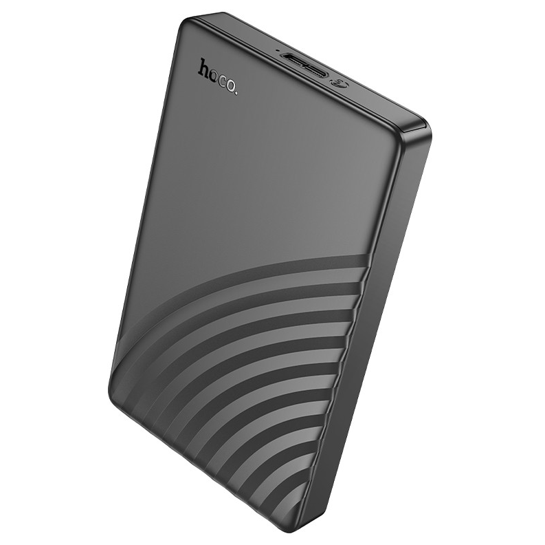 Hoco USB 3 SATA Harddisk enclosure for 2.5 inch SATA HDD or SATA SSD. HB46. Black