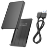 Hoco USB 3 SATA Harddisk enclosure for 2.5 inch SATA HDD or SATA SSD. HB46. Black