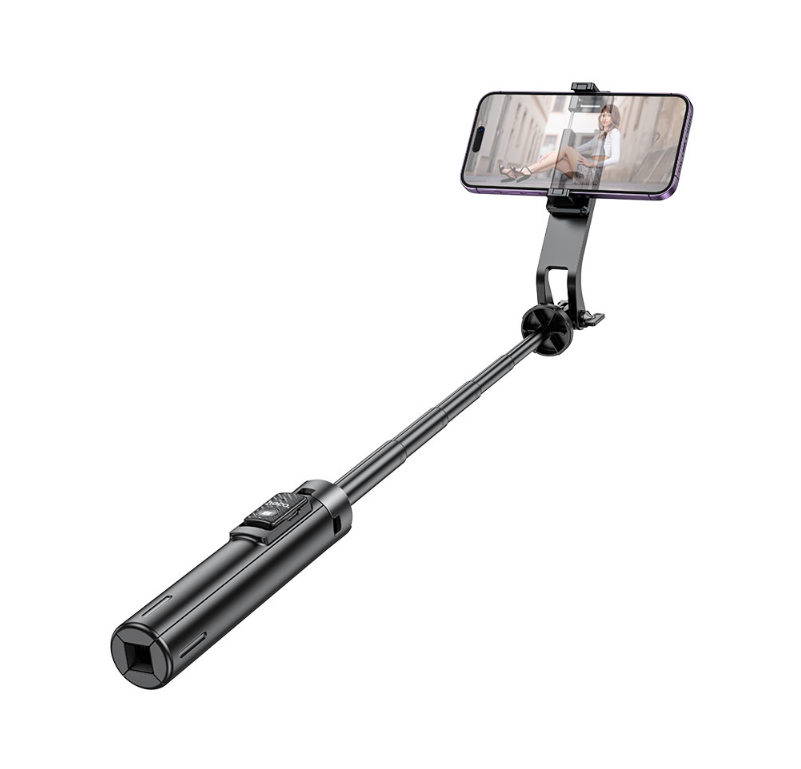 Hoco Wireless 137cm Selfie Stick. Tripod Monopod with Bluetooth Remote Shutter. Universal for iPhone Android Smartphones K21