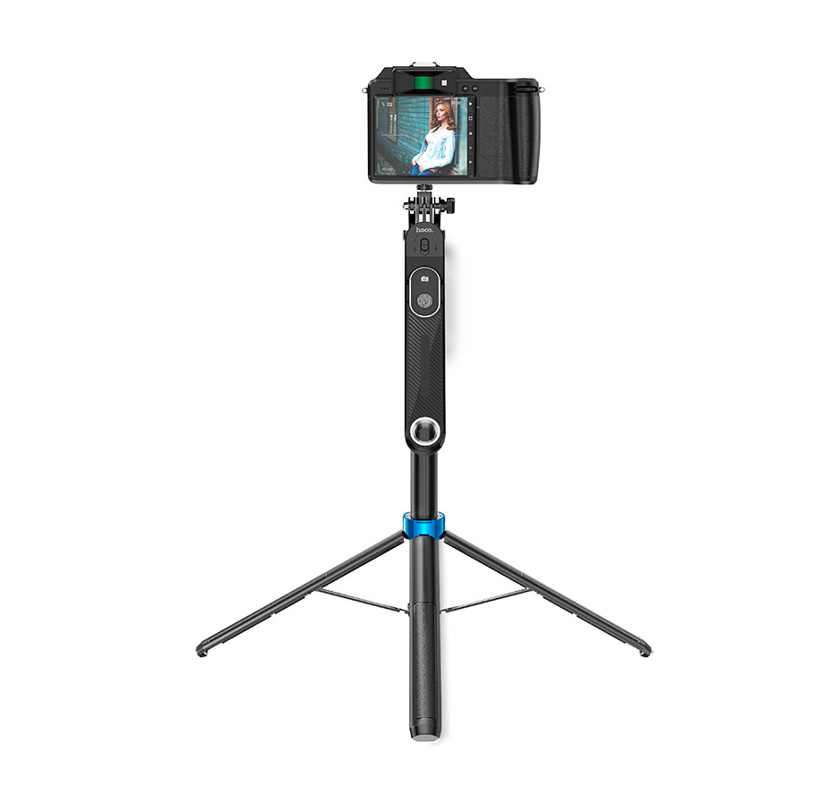 Hoco Wireless 175cm Selfie Stick. Tripod Monopod with Bluetooth Remote Shutter. Universal for iPhone Android Smartphones K22