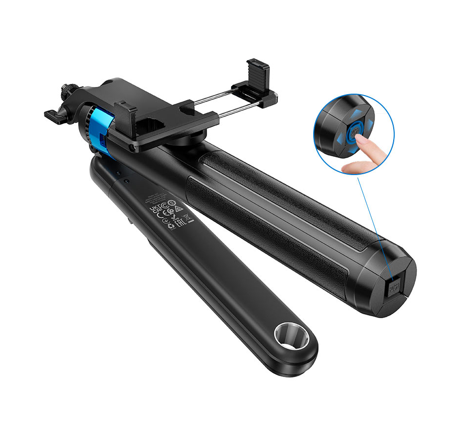 Hoco Wireless 175cm Selfie Stick. Tripod Monopod with Bluetooth Remote Shutter. Universal for iPhone Android Smartphones K22