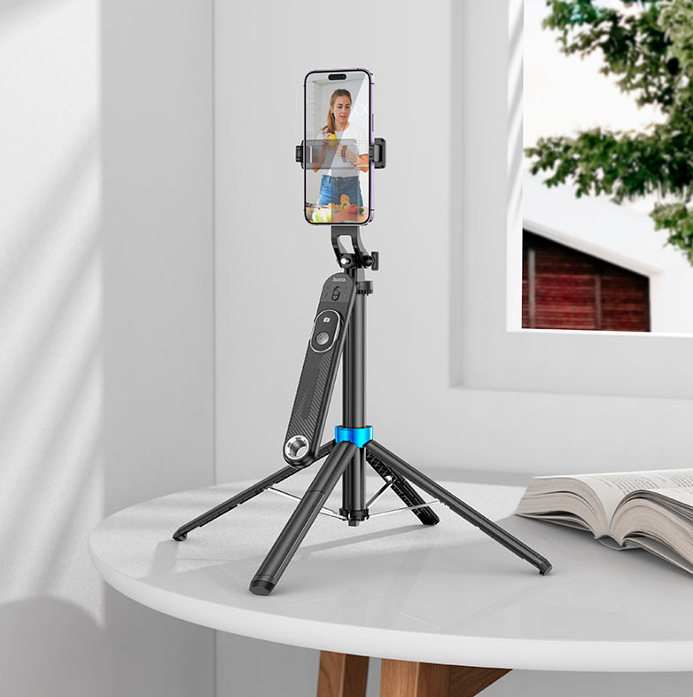 Hoco Wireless 175cm Selfie Stick. Tripod Monopod with Bluetooth Remote Shutter. Universal for iPhone Android Smartphones K22