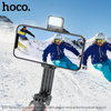 Hoco Wireless 85cm Selfie Stick. Fill, Flash light. 360. Supports Gimbal. Tripod Monopod. Bluetooth Remote Shutter. For iPhone, Android, GoPro. K15